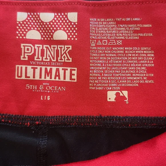 Victoria’s Secret PINK St Louis Cardinals Leggings Womens Large MLB - Picture 4 of 9